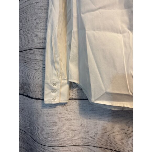 Milly White Button-Down Shirt Size 2 - Picture 4 of 4